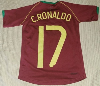 Nike 2006 Portugal Cristiano Ronaldo 17 Home Soccer jersey, Youth