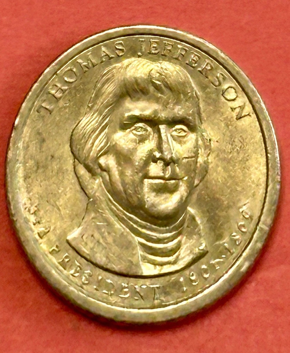 2007-D THOMAS JEFFERSON Presidential $1 3rd President 1801-1809 US