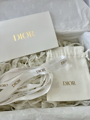 Christian Dior Large White Textured Couture Gift Box Full Set | eBay