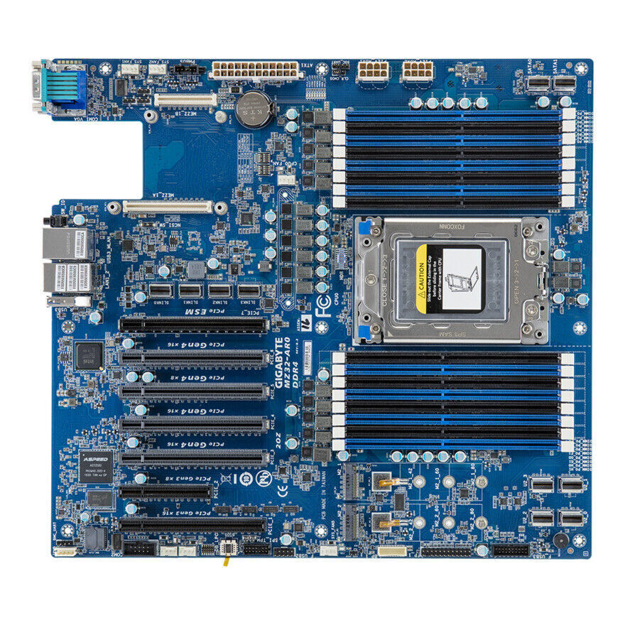 Gigabyte MZ32-AR0-00 (Rev 3.0) Motherboard Support AMD EPYC 7002