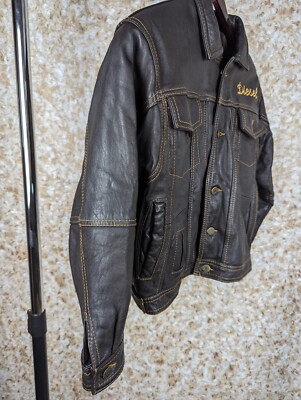 Diesel Vintage 80s 90s Leather Jacket XS/S | eBay