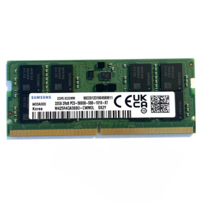 Samsung 64GB (2X32GB) DDR5 5600MHz PC5-44800 SODIMM Memory Ram