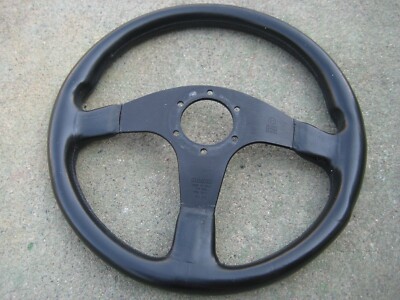 Momo Corse Racing Steering Wheel 1995 Leather 3 Spoke Rare Type