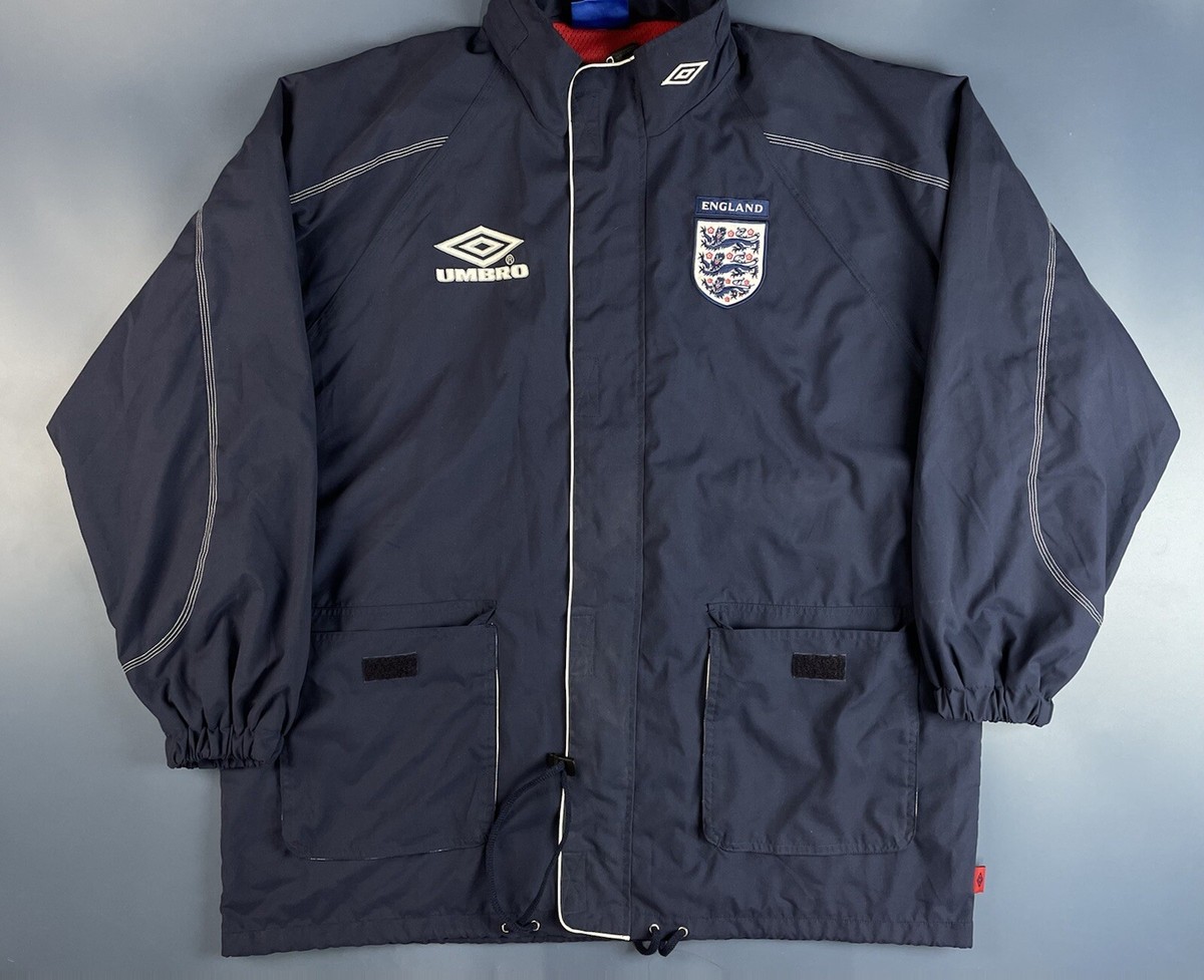 ENGLAND NATIONAL TEAM 1990'S TRAINING FOOTBALL RAIN JACKET UMBRO