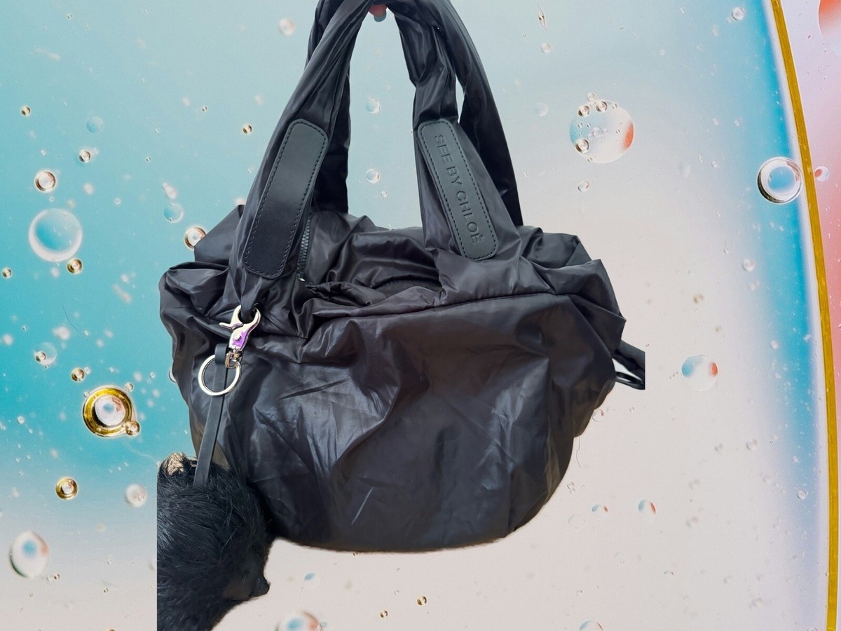 See By Chloe Joy Rider Black Nylon Shoulder Bag | eBay