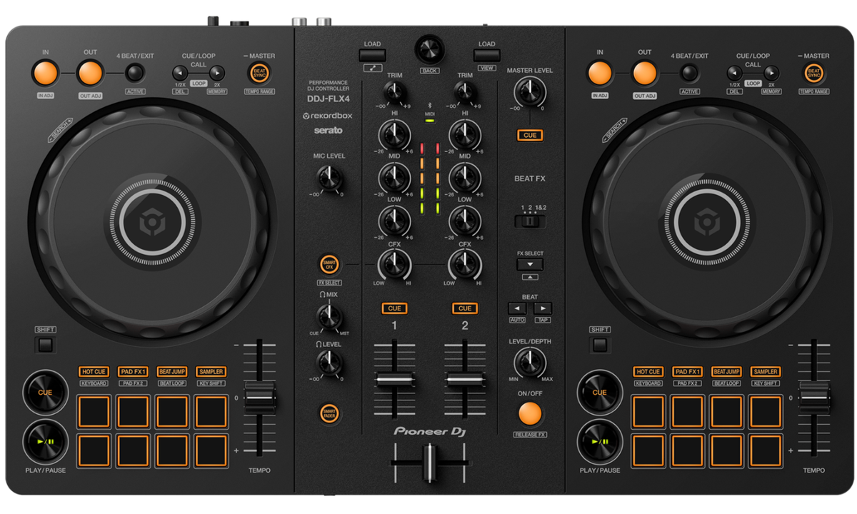 Pioneer DDJ-FLX4 2-Ch DJ Controller, Rekordbox and Serato