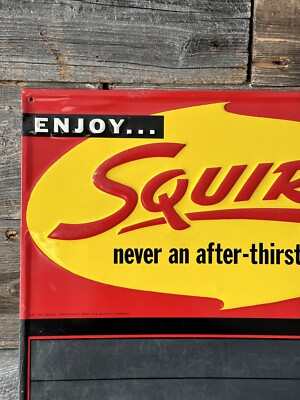 Vintage Squirt Soda Sign Advertising Squirt Soda Menu Board Chalk