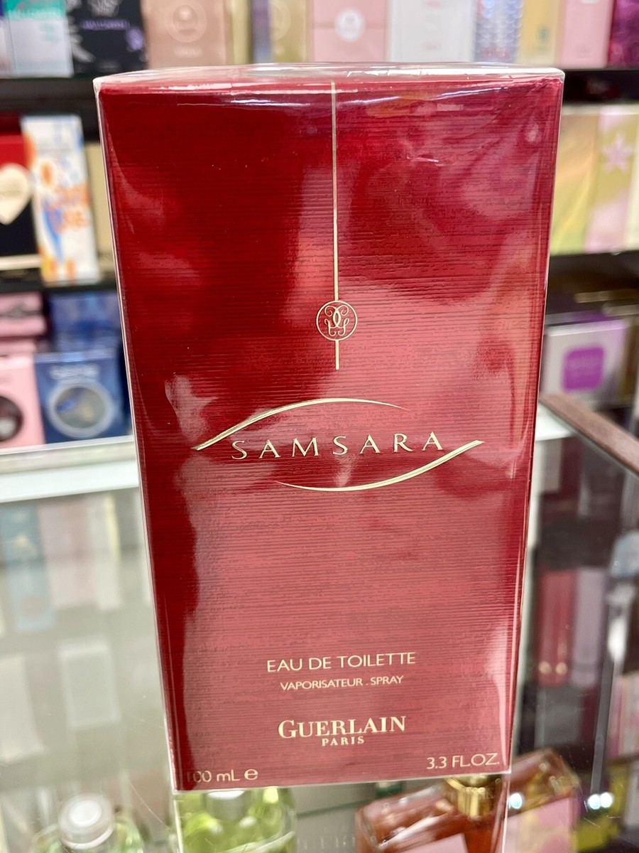 GUERLAIN SAMSARA EDT 100 ml 3.4 oz Spray RARE HTF Red Bottle, NEW