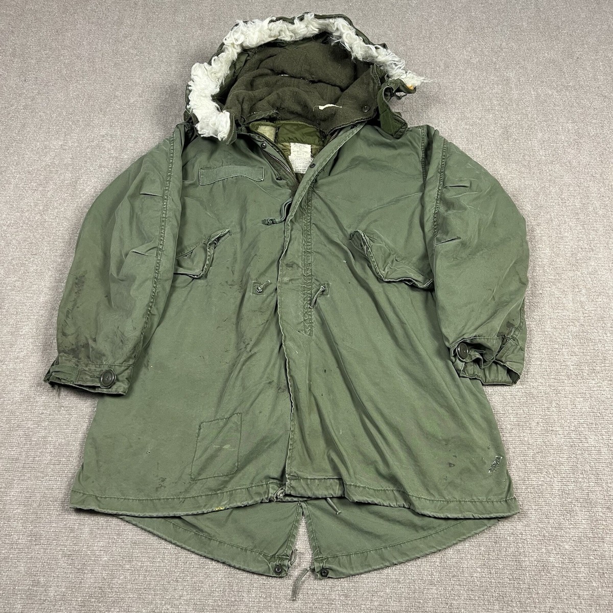 Vintage Military M65 Fishtail Parka Extreme Cold Weather Mens