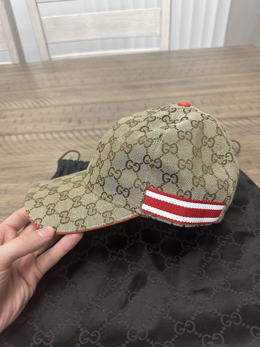 Gucci Monogram Hat Men Medium | eBay