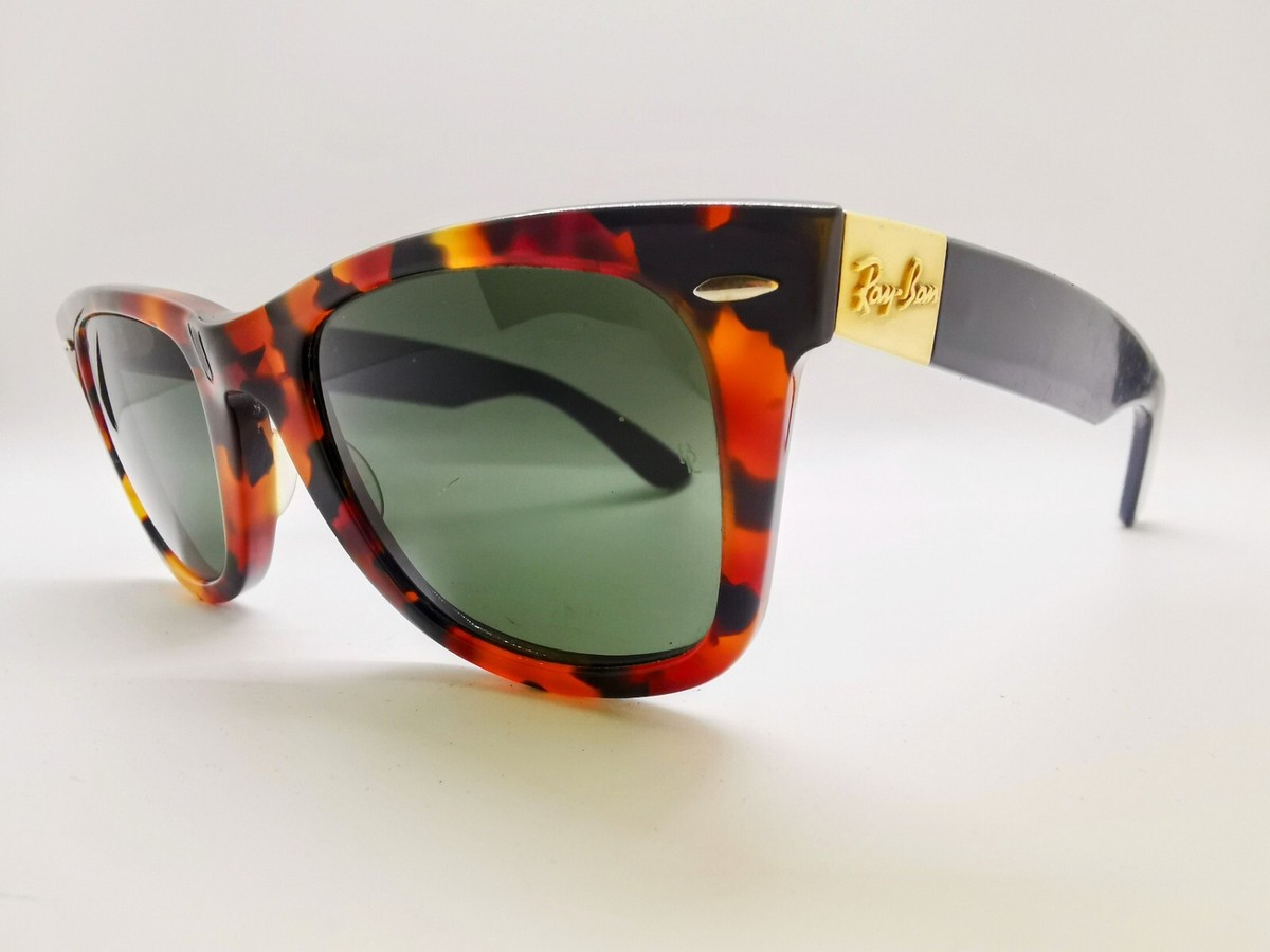 極稀 B&L Ray Ban Wayfarer 5022 Blond Amber