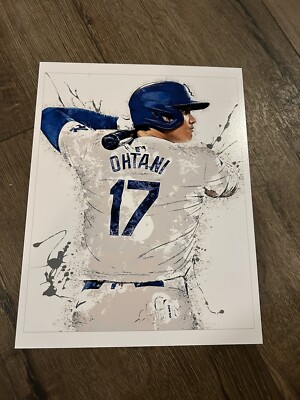 Shohei Ohtani ドジャース アートポスター A1版 ① Shohei Ohtani