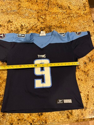 Steve McNair Jersey Tennessee Titans NFL Reebok Blue Size Youth L