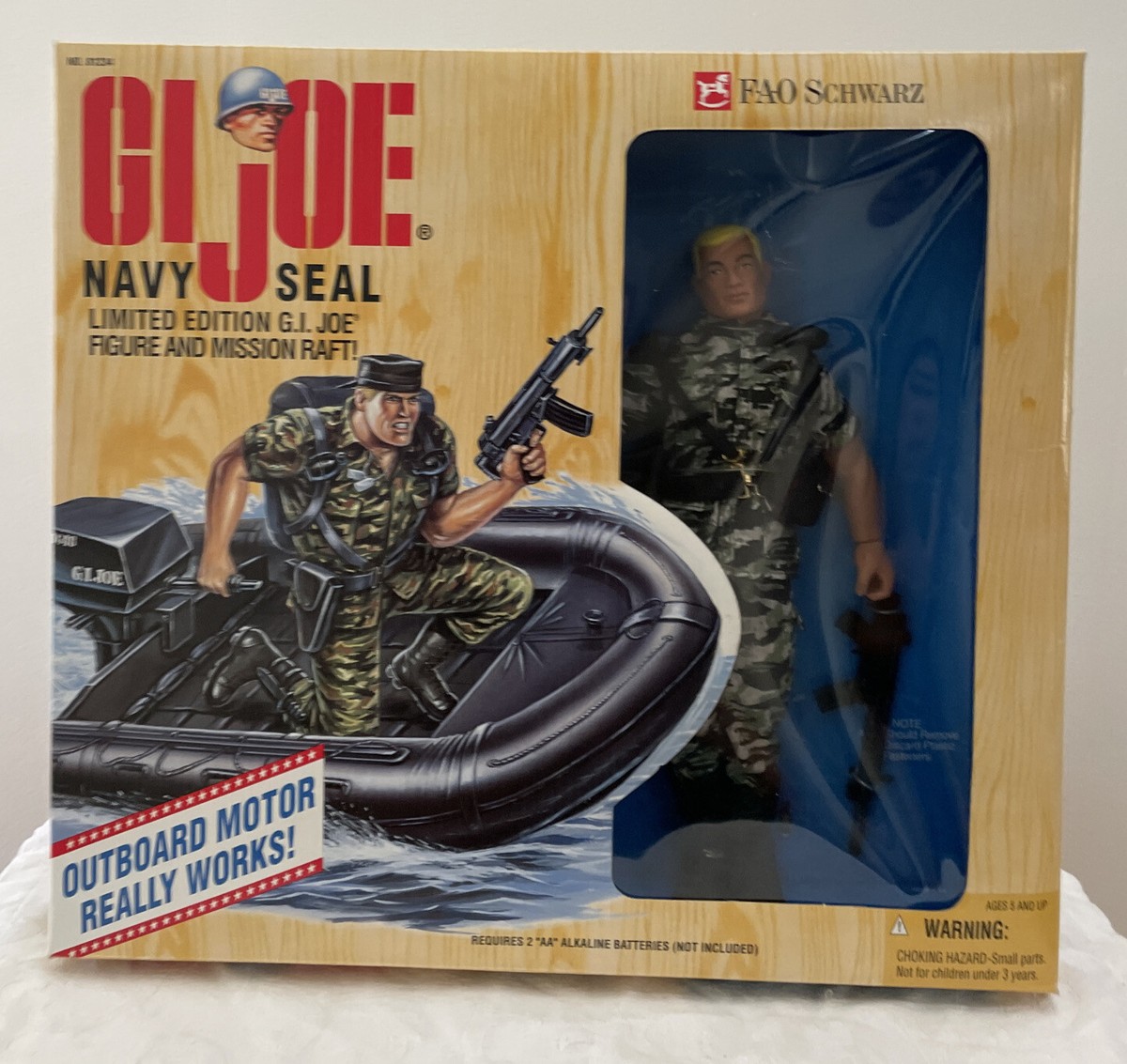 GI Joe 1995 Hasbro Navy Seal w/Mission Raft Limited Edition by FAO