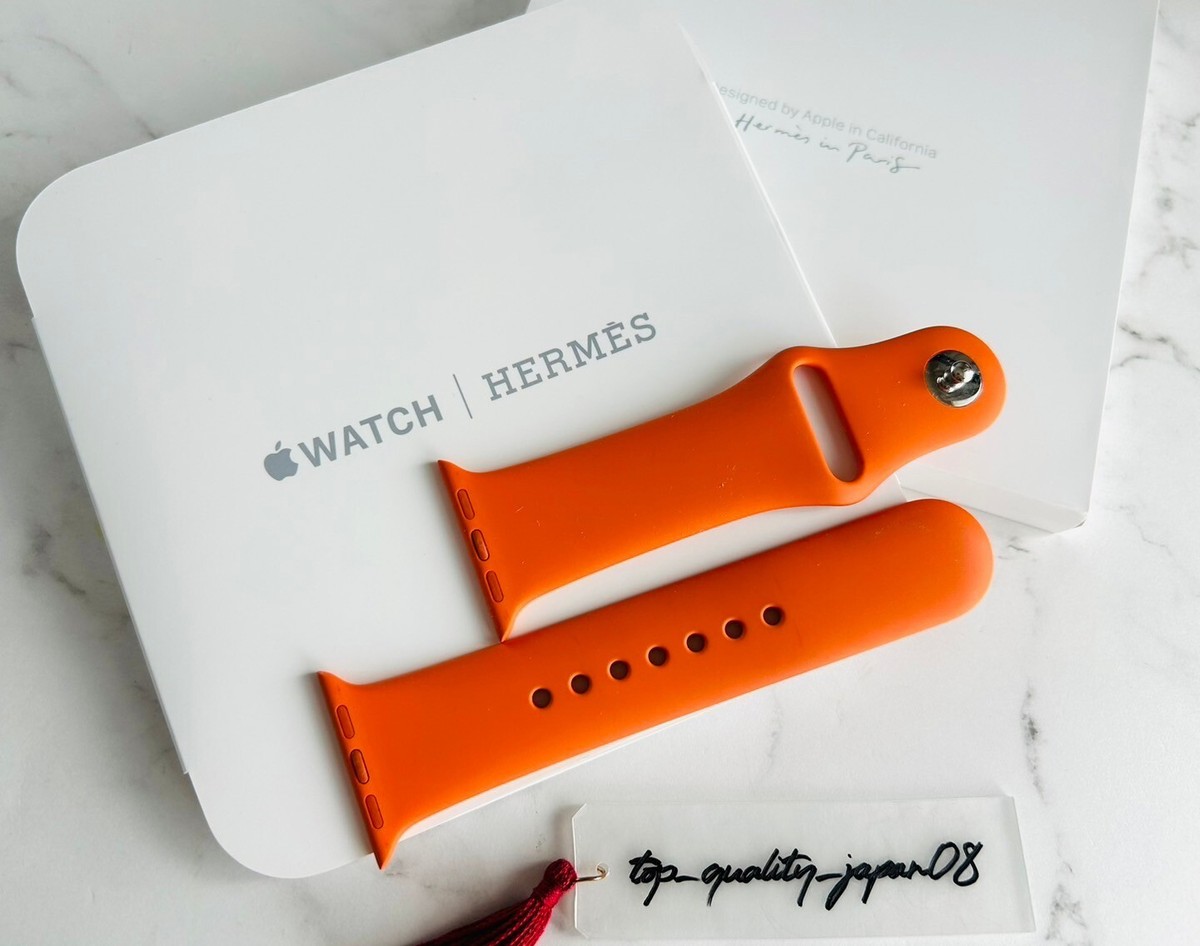 Genuine Hermes Apple Watch Orange Sports Band 38mm 40mm 41mm Band
