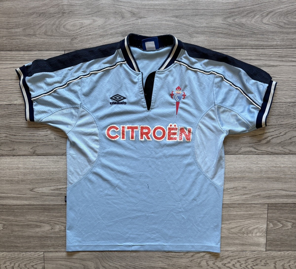 Celta Vigo 1999/2001 Home Football Jersey Soccer Shirt Umbro Size