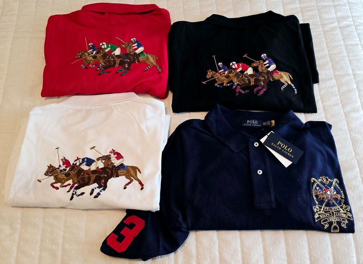 NWT Polo Ralph Lauren Shirt Equestrian Horse Challenge Cup Crest