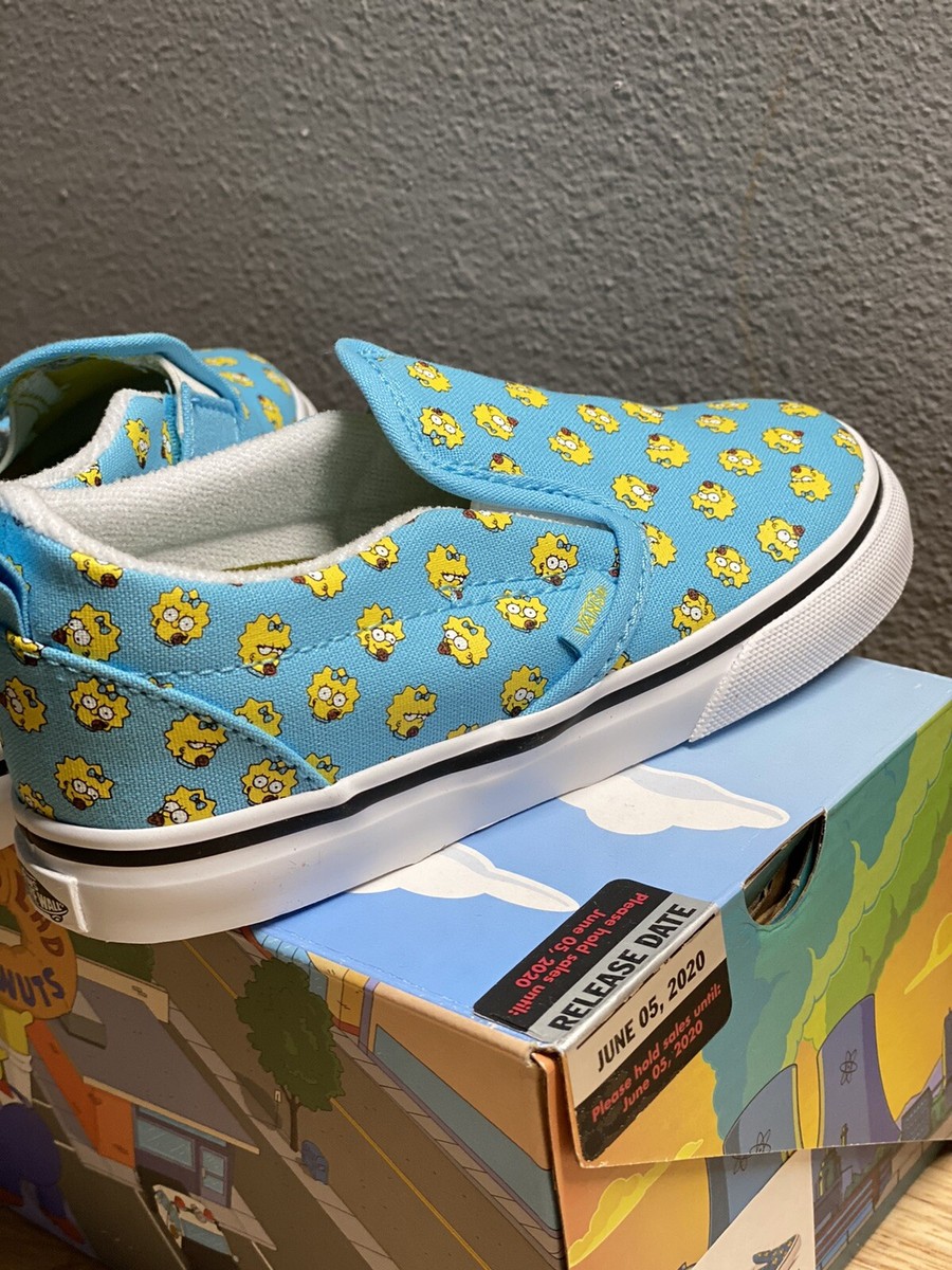 Vans X Simpsons The Simpson's Maggie Slip-on V Toddler Size 10T In