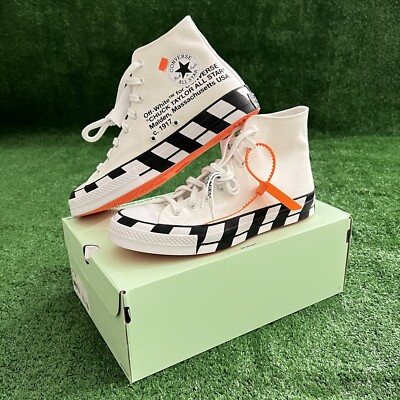Off-White Converse Chuck Taylor All-Star 70 Hi Men's 10 White