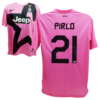 Andrea Pirlo Signed Juventus Away Soccer Jersey #21 with Beckett