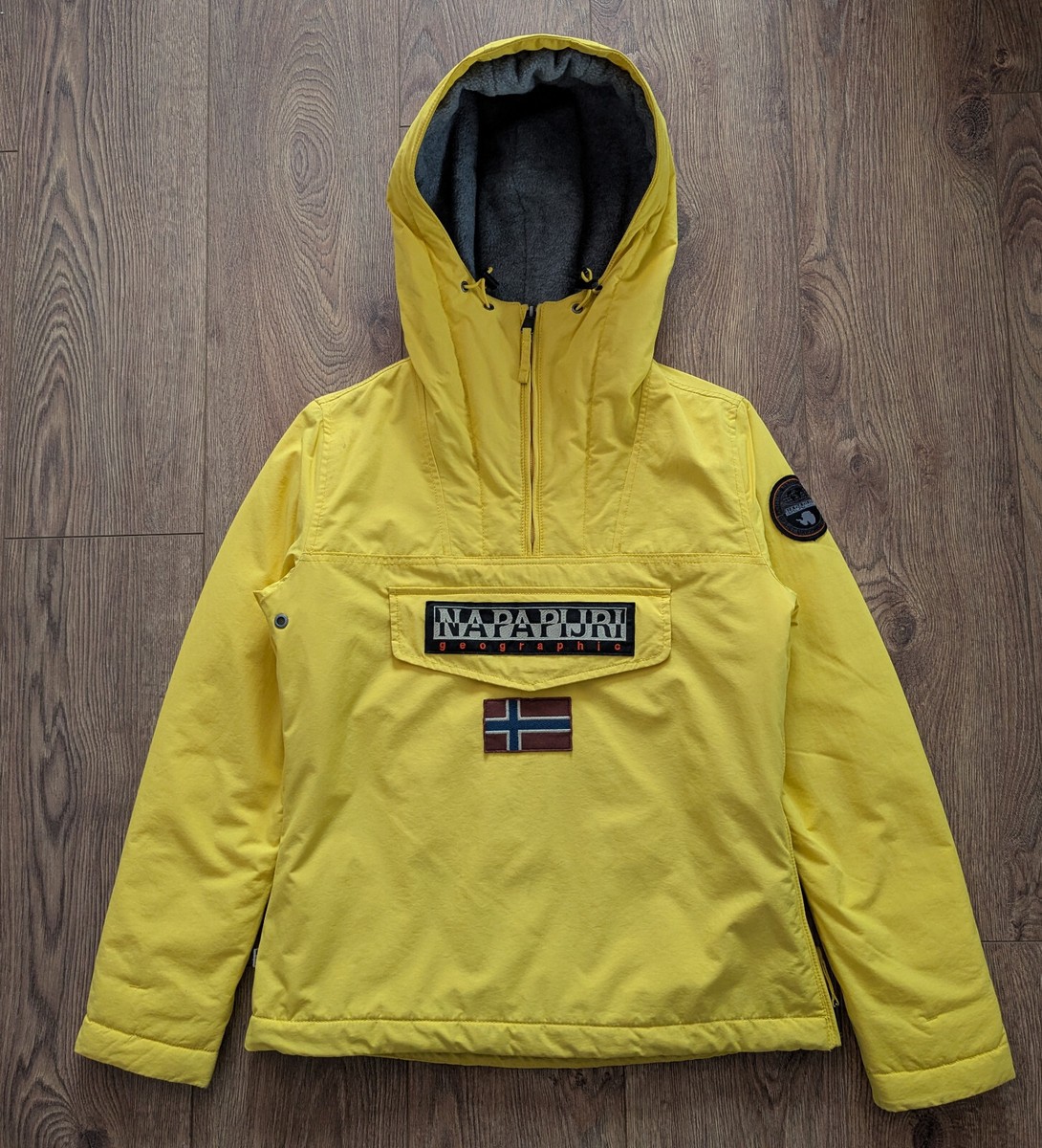 Napapijri Rainforest Winter Women's Anorak Yellow Size S Casual