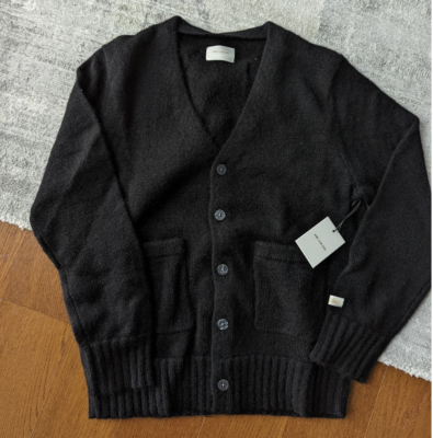 Aime Leon Dore / ALD Mohair cardigan Sweater Black Wool size