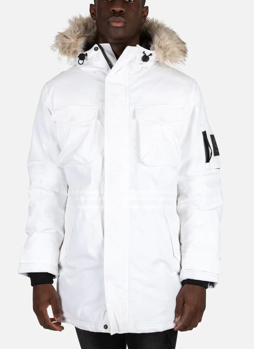 $399 TIMBERLAND MEN'S NORDIC EDGE EXPEDITION PARKA Scar Ridge Fur