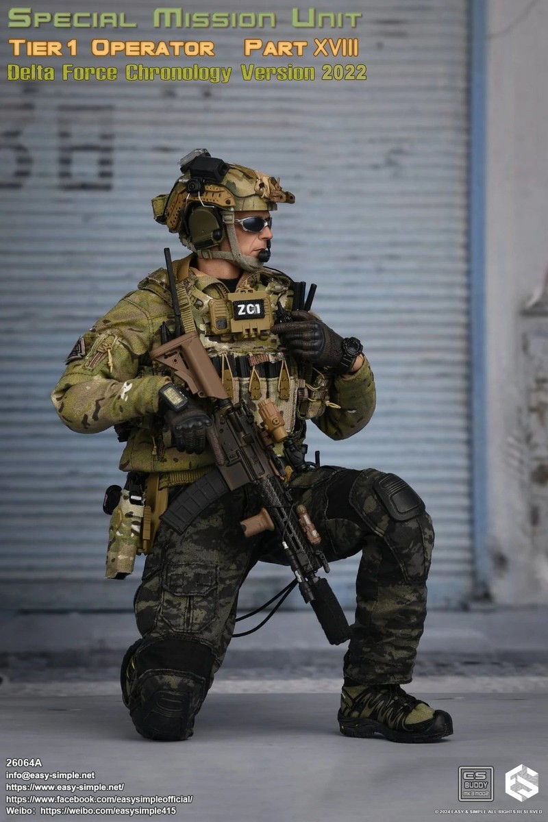 1/6 Scale Toy Delta Force SMU Tier 1 Op. A - Multicam Combat