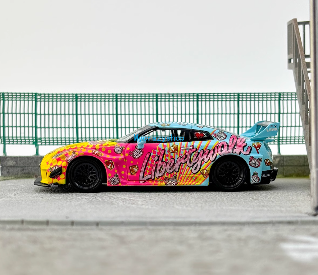 CR MINIGT 1:64 LBWK Kuma 35GT-RR R35 GTR Sports Model Diecast