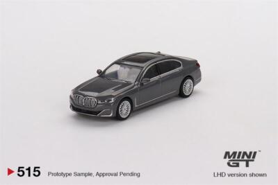 MINI GT 1:64 BMW 750Li xDrive Bernina Grey Amber Effect LHD Model