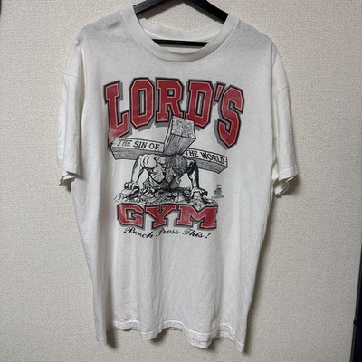 90s LORD'S GYM Vintage White T-Shirt L | eBay