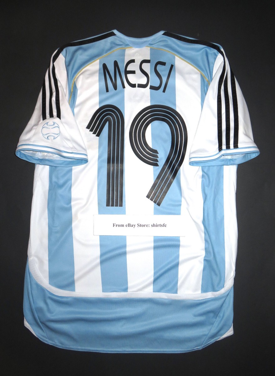 2006 Adidas Player Issue Lionel Messi Argentina Authentic Jersey