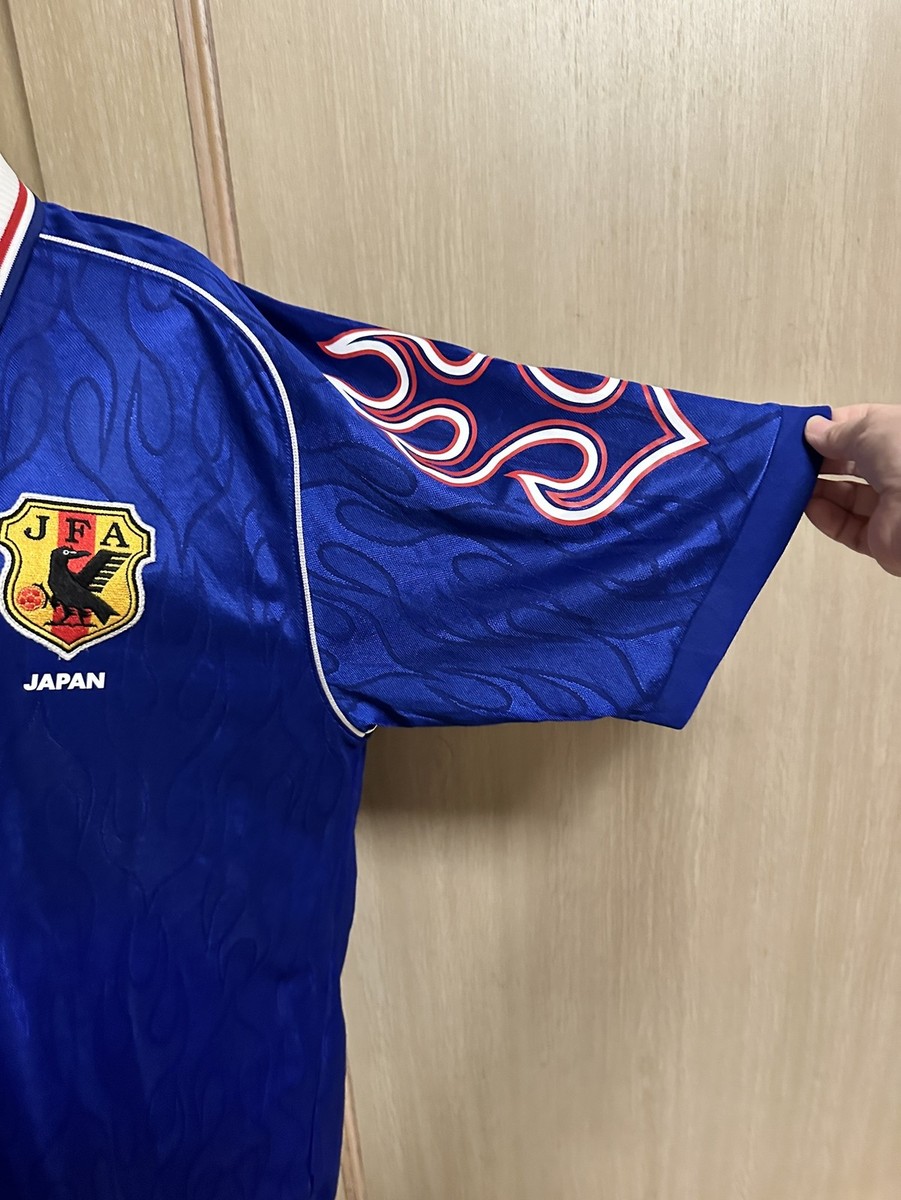 Japan National Team 1998 World Cup KAZU #11 Jersey Asics L Flame