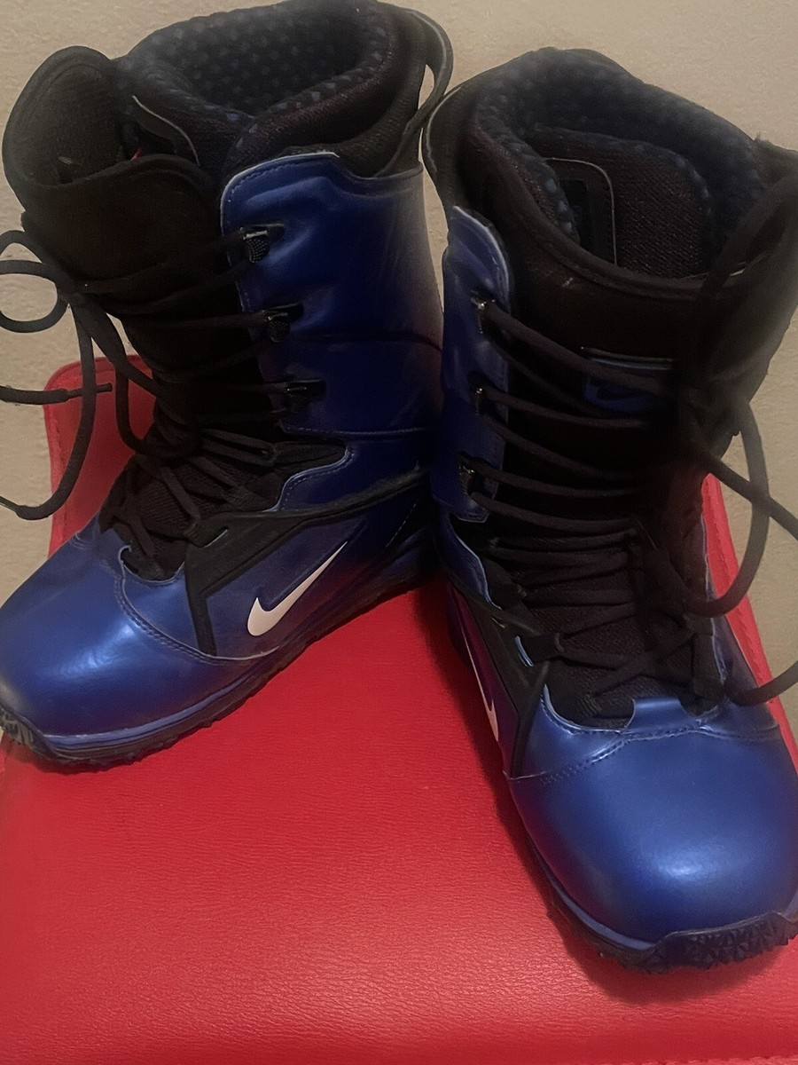 Nike SB Lunarendor Snowboarding Boots Blue Mens Size 6 Super Rare