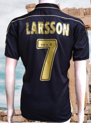 CELTIC FC 2003-2004 PREMIER LEAGUE CHAMPION LARSSON 7 AWAY JERSEY