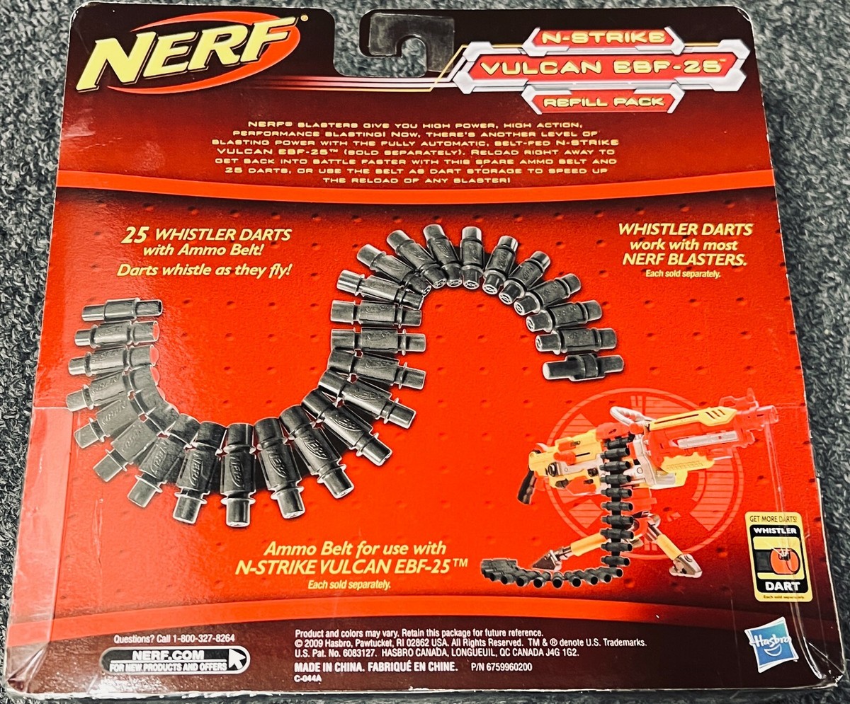 NEW Nerf N-Strike Vulcan EBF-25 Refill Pack 25 Sonic Micro Darts