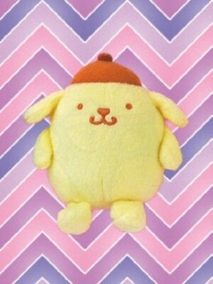 Eikoh Sanrio Characters Pompompurin Pudding Dog 8cm Plush Doll