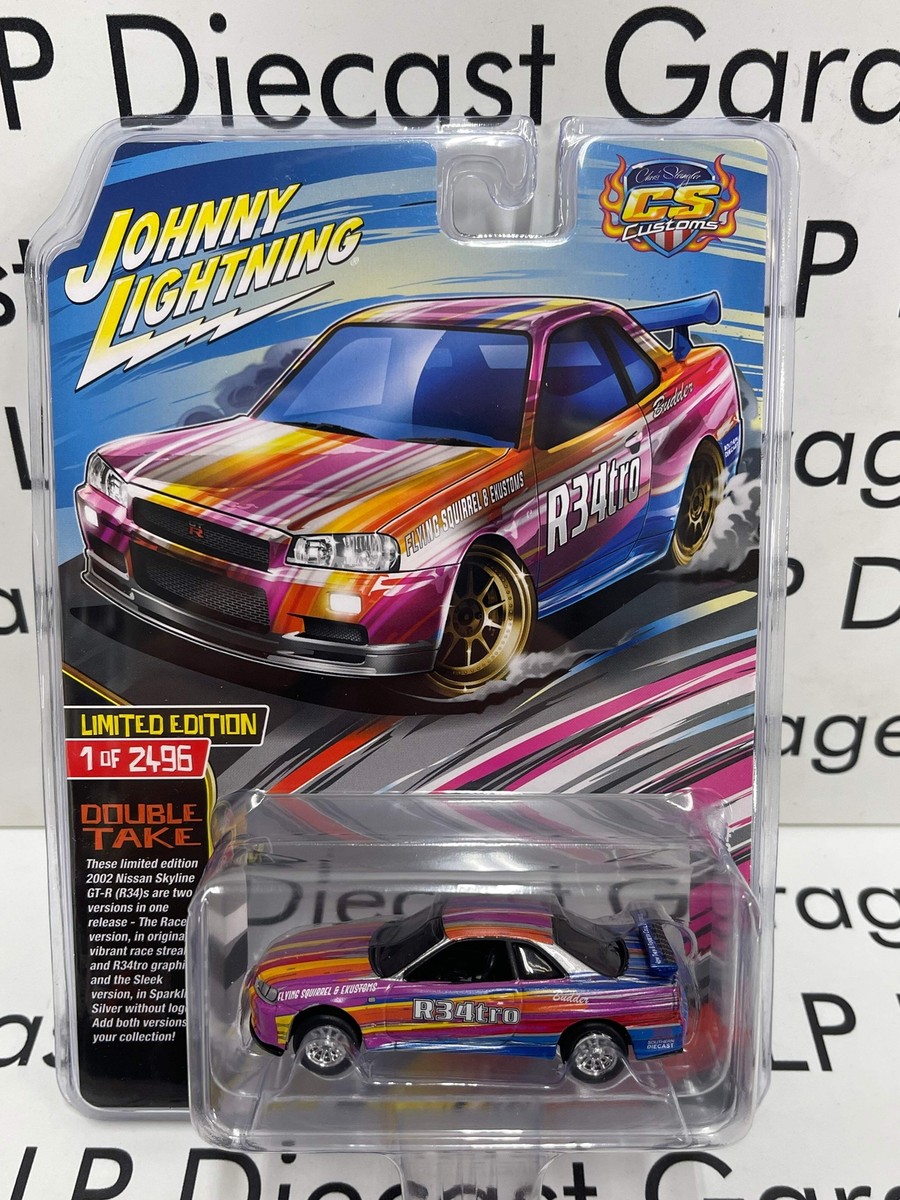 JOHNNY LIGHTNING 2002 Nissan Skyline GT-R (R34) Graphics 1:64