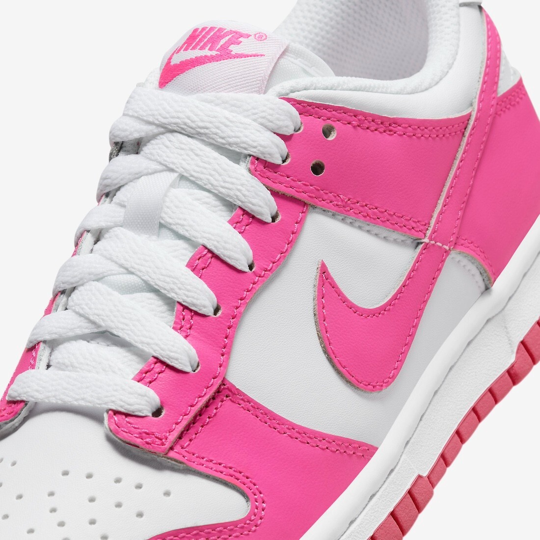 Nike Dunk Low Laser Fuchsia Pink GS Sizes FB9109-102 New | eBay