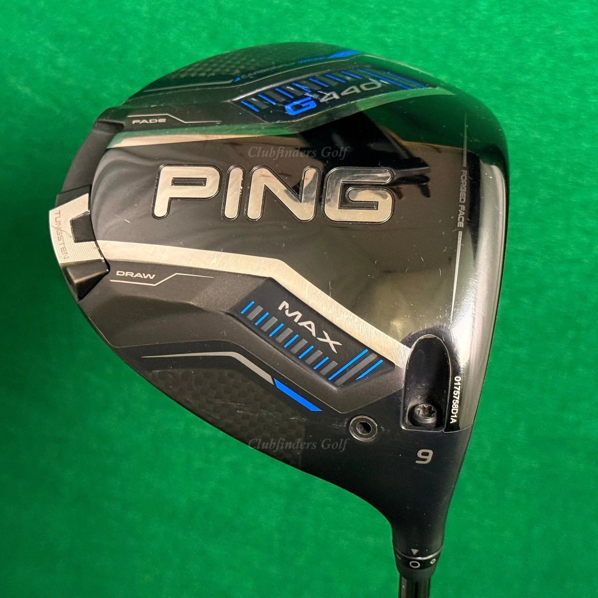 Ping G440 MAX 9° Driver Ping Tour 2.0 Black Chrome 65/S Graphite