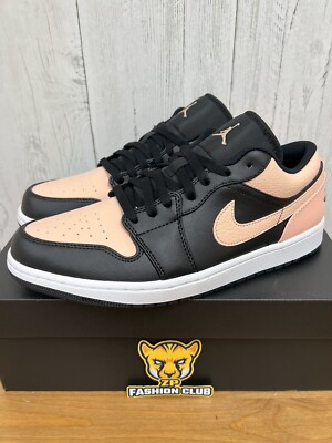 Air Jordan 1 Low Crimson Tint Pink Black MENS 553558-034 GS 553560