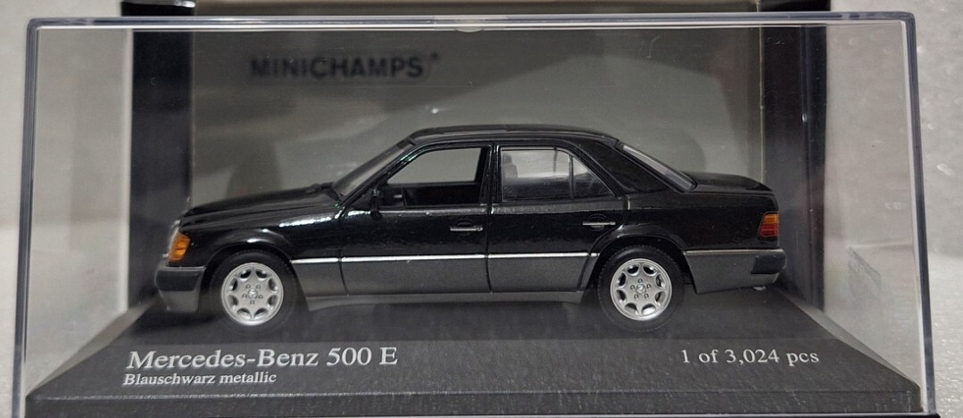Mercedes-Benz E-Class 500 E W124 1990 Black 1:43 Minichamps
