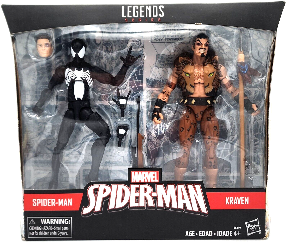Marvel Legends Series Spider-Man Symbiote Kraven 2 Pack 2018 NIB