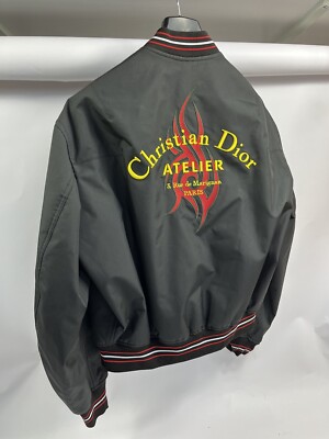 Dior Christian Dior Atelier Embroidered Tribal Logo Bomber Jacket