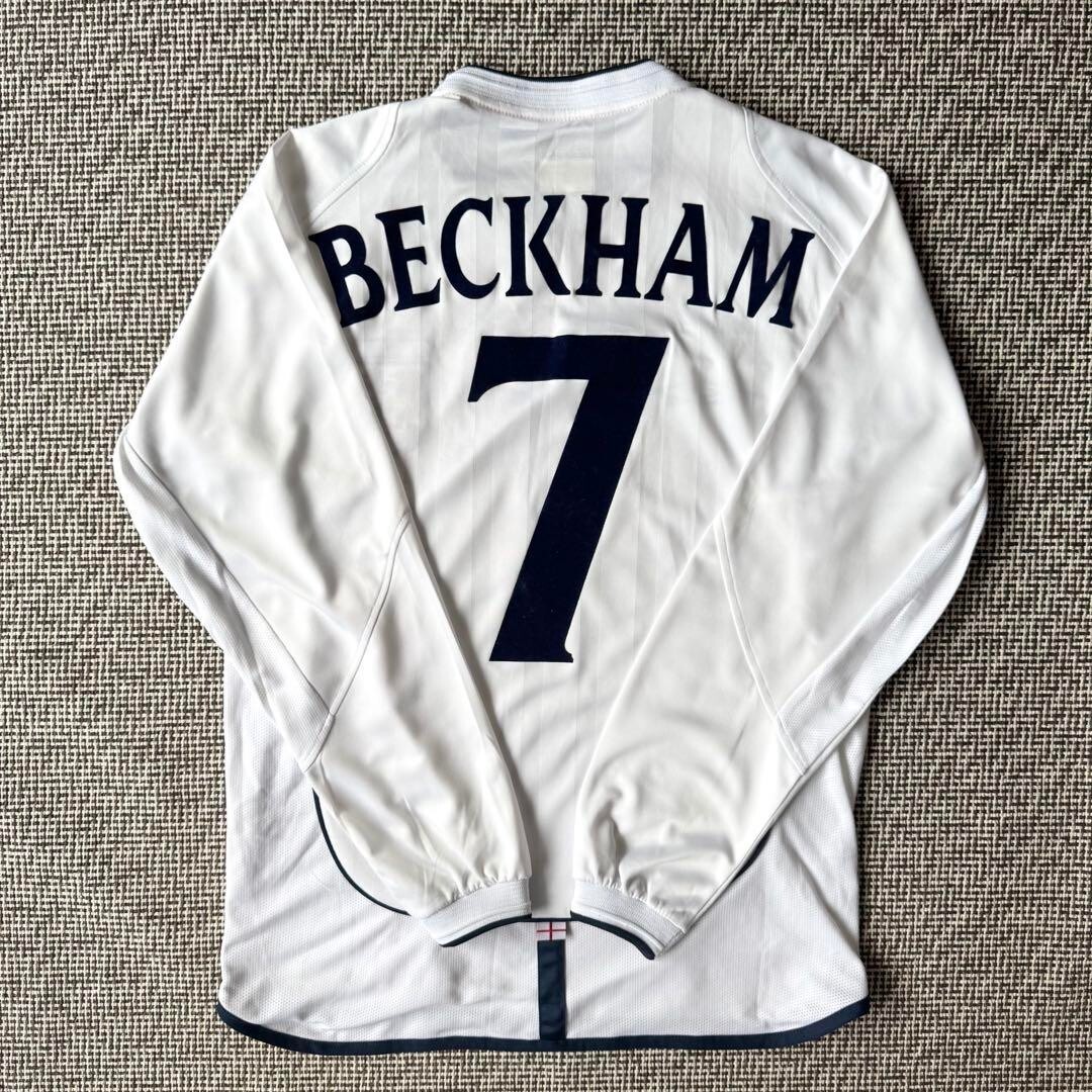 2002W杯予選ギリシャ戦イングランド（H）長袖 7 BECKHAM 2002W杯予選