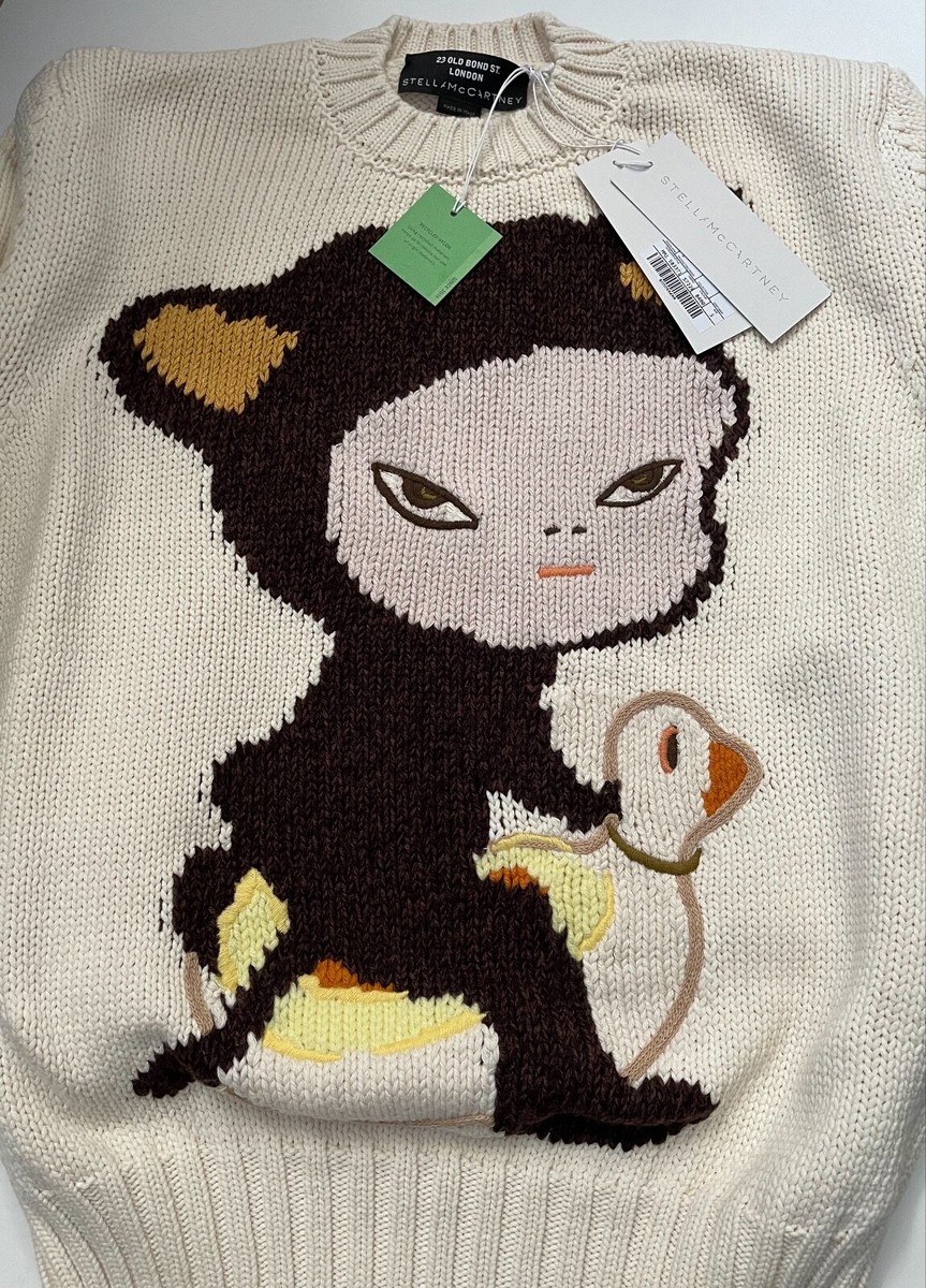YOSHITOMO NARA X STELLA MCCARTNEY HARMLESS KITTY SWEATER SIZE