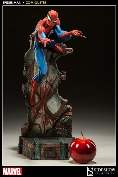 Sideshow Spider-Man J Scott Campbell Comiquette Polystone Statue