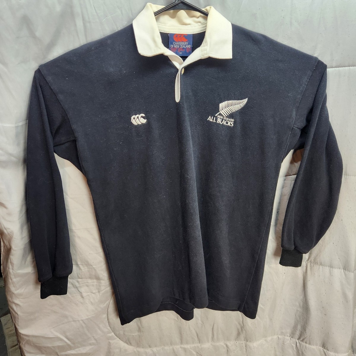 New Zealand All Blacks 1990-92 Rugby Vintage Jersey Men Size XL 42