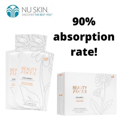 Nu Skin Beauty Focus Collagen 30 Pouches *Ship Directly From Nu