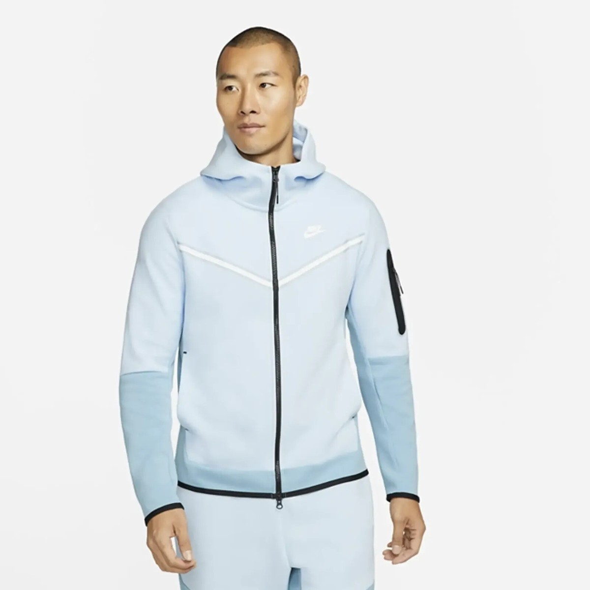 Nike Men's Sportswear Tech Fleece Hoodie Celestine Blue Size XL